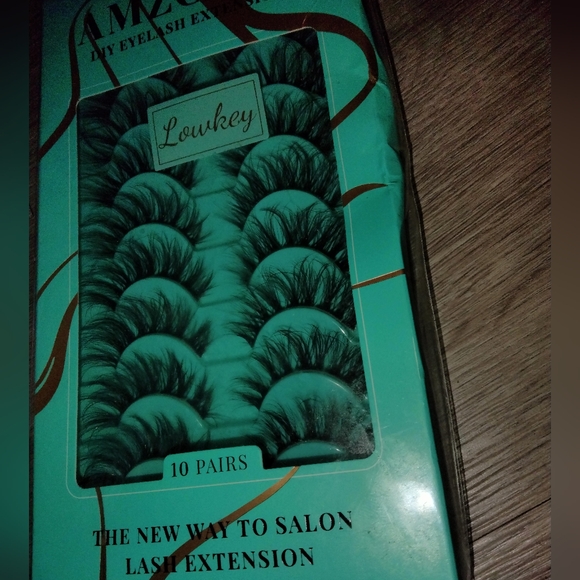 10 Pairs Eyelash Set, Wispy Amzgirl Diy Lashes, 3d Natural Soft Fluffy Mink - Picture 2 of 3